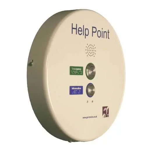 Image of 122-02-0012-11W PHP Help Point (VoIP), white, 2 button, induction loop (requires 48 VDC)