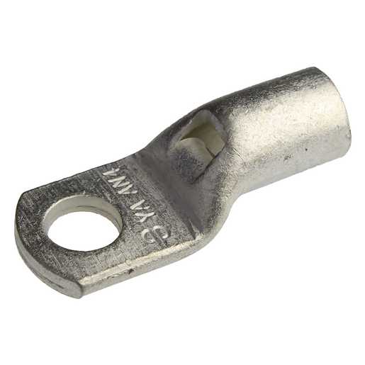 YAV4CL, Uninsulated Ring Terminal For 4 AWG, AN4 Flex, 1Hole, 1/4