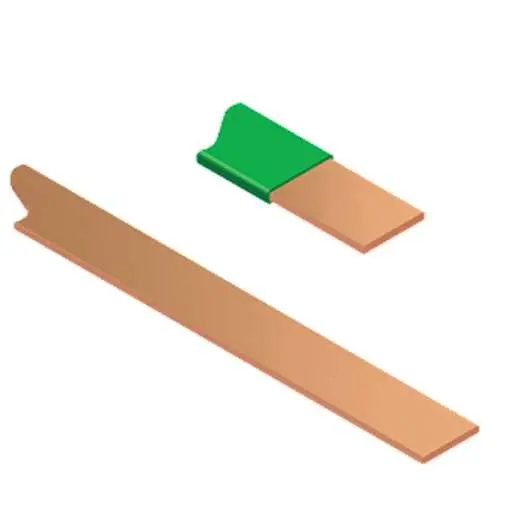 Image of 000038807302 Copper Tape with Green PVC coating