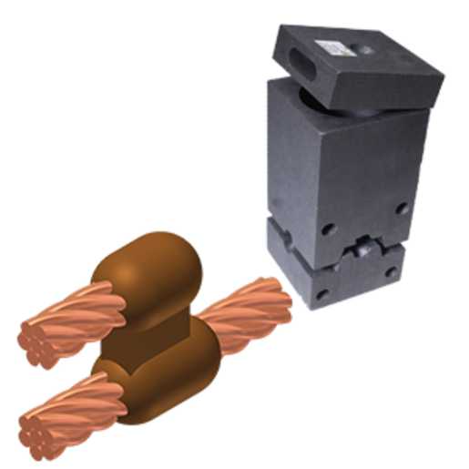 Product image for BURNDY M1302 4/0AWG GRDG MOLD