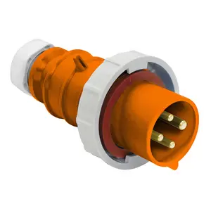 Image of 430P12W Heavy Duty Products, IEC Pin and Sleeve Devices, Industrial Grade, Male Plug, 30A 125/250V, 3-Pole 4-Wire Grounding, Screw Terminals, Watertight