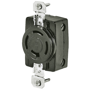 Locking Devices, Industrial, Flush Receptacle, 20A 3-Phase Wye 120/208V ...