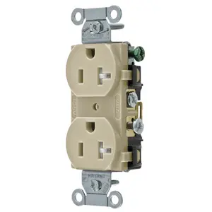 Image of CBRS20IWRTR Straight Blade Devices, Tamper and Weather Resistant Duplex Receptacle, Commercial Grade, 20A 125V, 5-20R