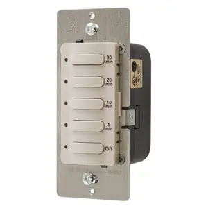 Image of DT5030LA Timer Switches, Single Pole, 8.3A120/277V AC, 30 Minute Delay Time Out, Light Almond