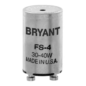 Image of FS4A Lampholders, Fluorescent Starter, 13-30-40W