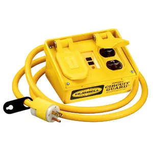 Image of GFP20M Extra Heavy Duty Multiple Outlet Portable GFCI with Manual Set, 20A, 120V AC, Yellow