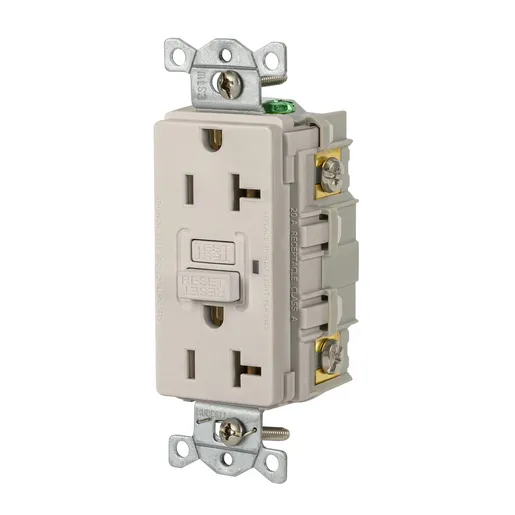 Image of GFR20LA Heavy Duty Commercial AUTOGUARD® Self-Test GFCI Receptacle, 20A, Light Almond