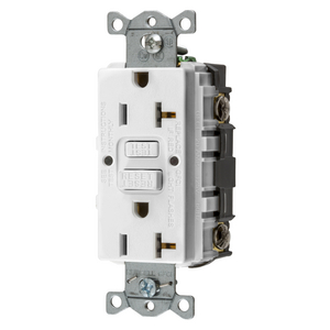 Hubbell, GFRST20W, Self Test GFCI, Receptacle