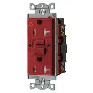 Image of GFTWRST20RIG Heavy Duty Commercial Tamper-Resistant/Weather Resistant AUTOGUARD® Self-Test GFCI Receptacle with Isolated Ground, 20A, Red