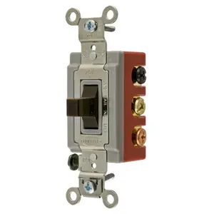 Image of HBL1386 Extra Heavy Duty Industrial Grade, Double Throw Double Toggle Switch, 20A 120/277V AC Toggle