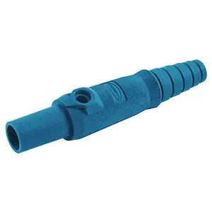 Image of HBL15FBBL Single Pole Products, Replacement Female Plug Body, 150 Amp Series, Blue