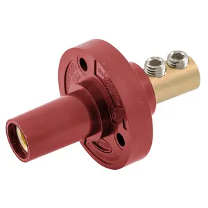 Image of HBL15FRR Single Pole Products, Female Receptacle, Double Set Screw Termination, 150 Amp Series, Red