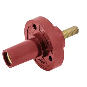 Image of HBL15FRSR Single Pole Products, Female Receptacle, Threaded Stud Termination, 150 Amp Series, Red