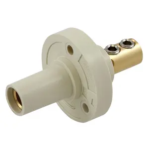 Image of HBL15FRW Single Pole Products, Female Receptacle, Double Set Screw Termination, 150 Amp Series, White