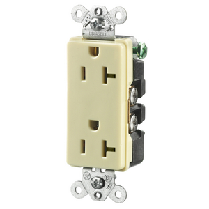 Hubbell HBL2162I Ivory Duplex Receptacle Series 21 223a NEMA 5-20r for sale online 