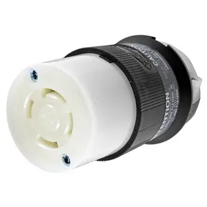 Image of HBL2773 Locking Devices, Twist-Lock®, Industrial, Female Connector Body, 30A 3-Phase Wye 347/600V AC, 4-Pole 4-Wire Non- Grounding, L20-30R