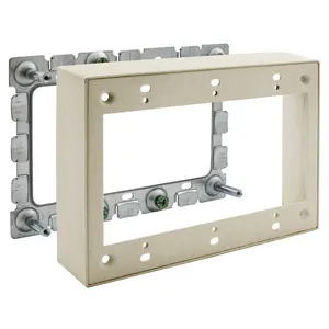 Image of HBL57513IVA Metal Raceway, Extension Box, 3-Gang, HBL500/700/750 Series, Ivory