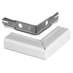 Image of HBL718WA Metal Raceway, External Elbow, HBL500/700/750 Series, White