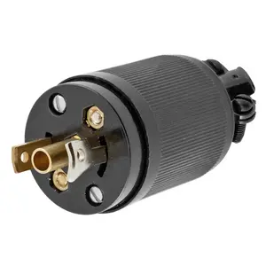 Image of HBL7594 Locking Devices, Midget Twist-Lock®, Industrial, Male Plug, 15A 125V AC, 2-Pole 3-Wire Grounding, NEMA ML-2P