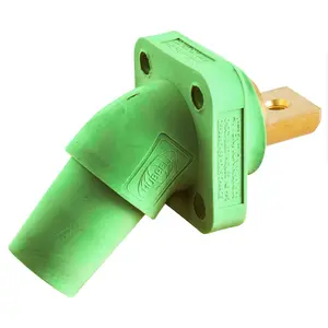 Image of HBLFRABGN Single Pole Products, 300/400A Series, Receptacle, Angled, Buss Connection, Green