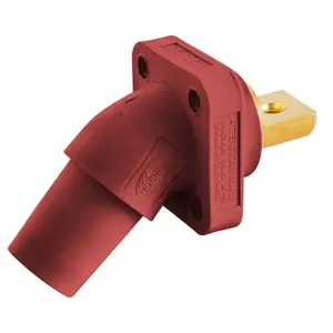 Image of HBLFRABR Single Pole Products, 300/400A Series, Receptacle, Angled, Buss Connection, Red