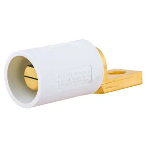 Image of HBLMOSW Single Pole Products, 300/400A Series, Male, Offset Stud Type, White