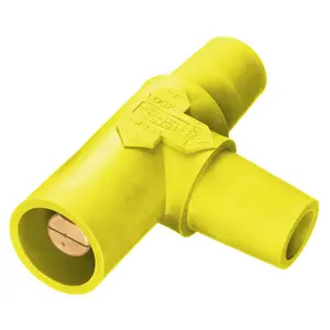 Image of HBLTY Heavy Duty Products, Single Pole Devices, Industrial Grade, Female-Female-Male, Tapping "Tee", 300/400A, 600V AC/DC, Single Conductor, Pre-Wired