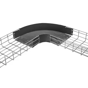 Wire Basket Tray Preformed Radius 90 Degree Elbow 4 Wide X 18 High Pre Galvanized HBTR0418 Hubbell Wiring Device Kellems