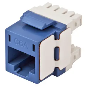 Image of HJ6AB Jack, Keystone, Cat 6A, Universal, Blue