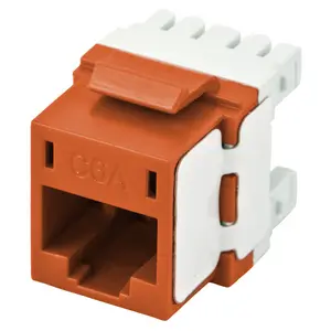 Image of HJ6AOR Jack, Keystone, Cat 6A, Universal, Orange