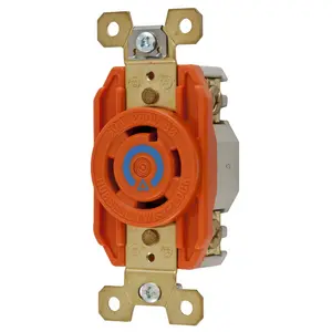 Image of IG2720 Locking Devices, Twist-Lock®, Isolated Ground Industrial, Flush Receptacles, 30A 3-Phase Delta 250V AC, L15-30R, Screw Terminal