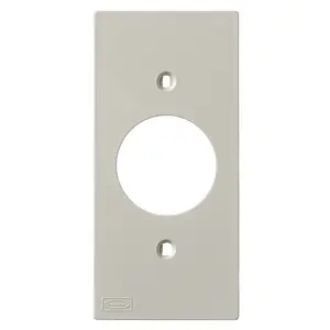 Image of KP7 Device Plates and Accessories, Faceplate, KP Series 1-Gang, 1.40" Opening, Office White