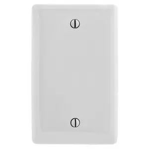 Image of NP13OW Wallplates and Box Covers, Wallplate, Nylon, 1-Gang, Blank, Box Mount, Office White