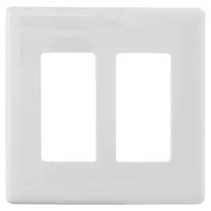 Image of NPS262W WALLPLATE 2G DEC SNAP-ON, WHITE