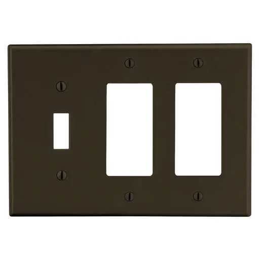 625'' Telephone Cable Cover Wall Plate - Venetian Bronze