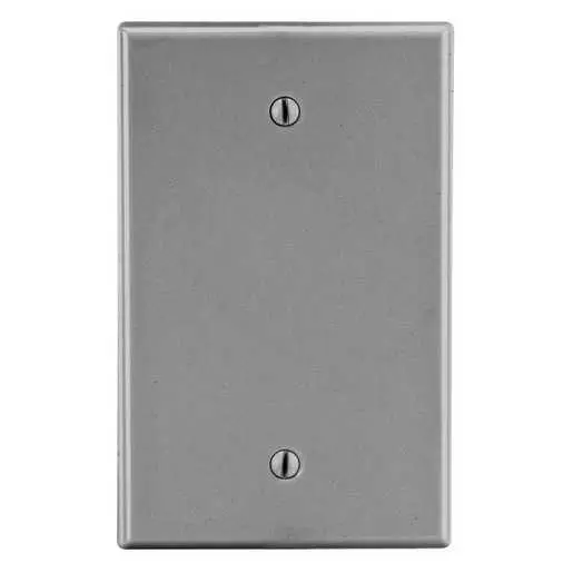 Image of P13GY Wallplate, 1-Gang, Box Mount Blank, Gray