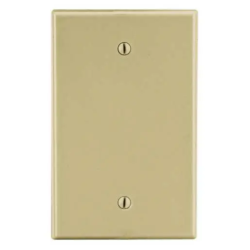 Image of P13I Wallplate, 1-Gang, Box Mount Blank, Ivory