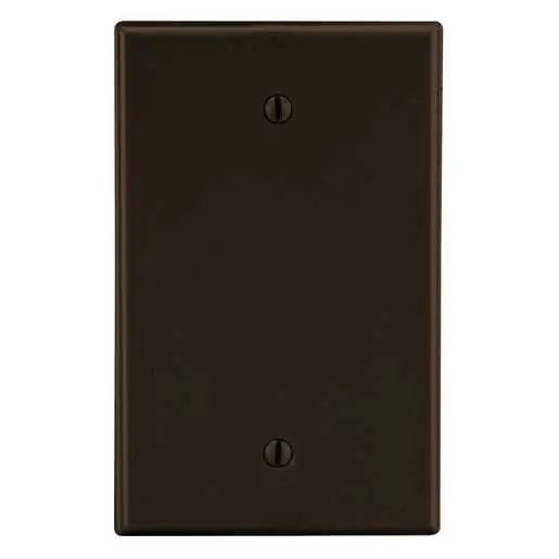 Image of P13 Wallplate, 1-Gang, Box Mount Blank, Brown