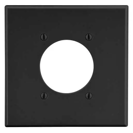 Image of PJ703BK Wallplate, Mid-Size 2-Gang, 2.15" Opening, Black