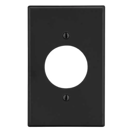 Image of P720BK Wallplate, 1-Gang, 1.60" Opening, Black