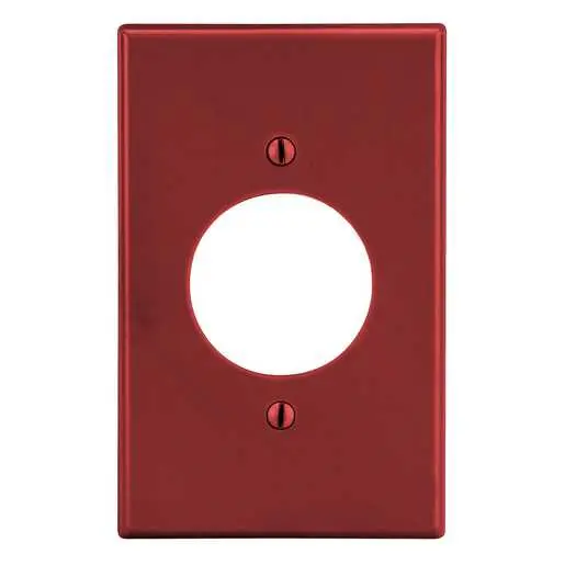 Image of P720R Wallplate, 1-Gang, 1.60" Opening, Red