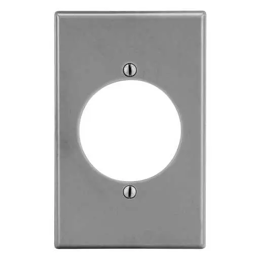 Image of PJ724GY Wallplate, Mid-Size 1-Gang, 2.15" Opening, Gray