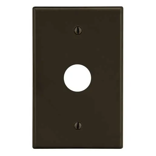 Image of P737 Wallplate, 1-Gang, .625" Opening Box Mount, Brown