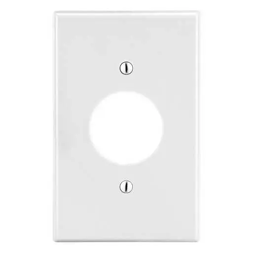 Image of P7W Wallplate, 1-Gang, 1.40" Opening, White