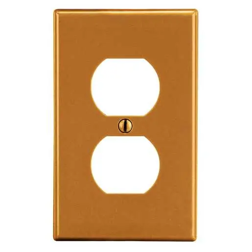 Image of P8OR Wallplate, 1-Gang, 1) Duplex, Orange