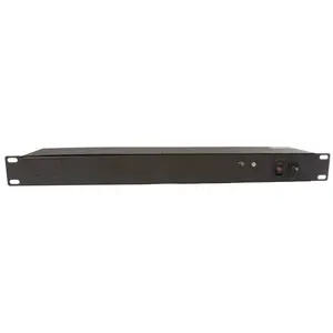 Image of PR0615 Cabinet Components, Power Strip, 19" Rack Mount, 6 Rear Outlets, NEMA 5-15R Plug, 15A/120V, Flush