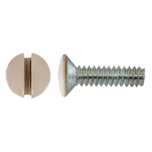 Image of RA12ALPK100 W-PLATE SCREW, 1/2", ALMOND, 100 PACK