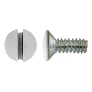 Image of RA38WPK100 Wallplates, Replacement Screws, 3/8" Length, White, 100 Pack