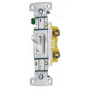 Image of RS115W TradeSelect, Switches and Lighting Controls, Residential Grade, Toggle Switches, Single Pole, 15A 120V AC, White