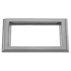 Image of SA3084 2-Gang Carpet Flange, Rectangular, 6.00" X 8.14", Brushed Aluminum